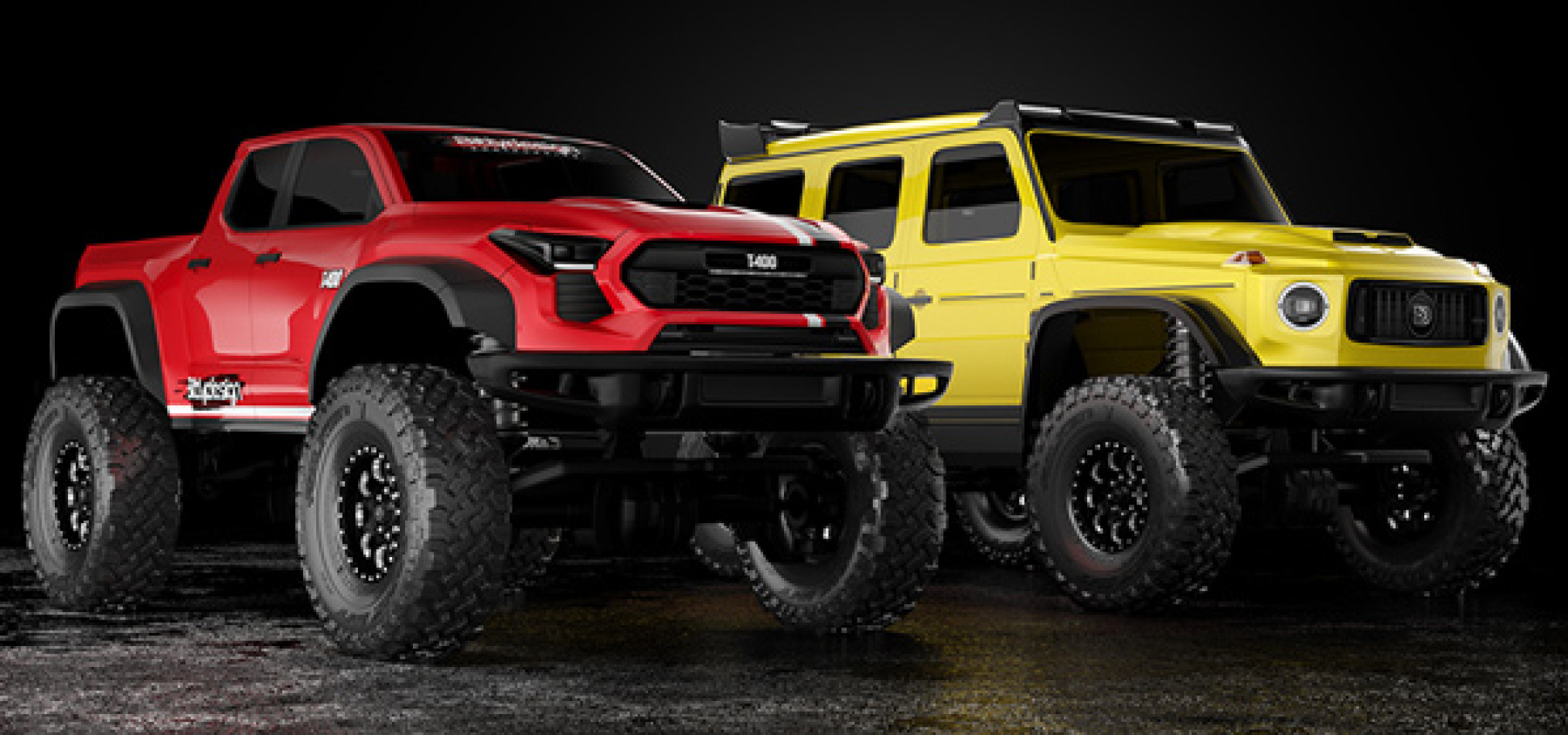 Two new 1/18 TRX-4M bodies from Bittydesign