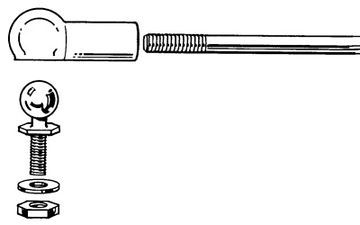 Kullink med 2-56 gänga (2mm)