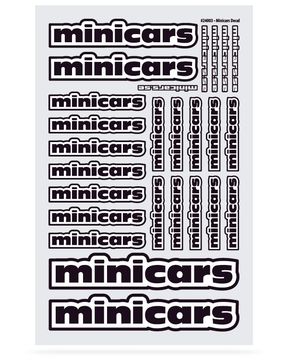 Dekal Minicars (1 ark med 26st dekaler)