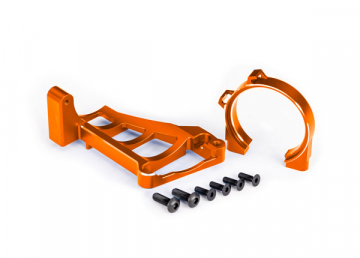 Motor Mounts Front & Rear Set Alu Orange Maxx in the group Brands / T / Traxxas / Spare Parts at Minicars Hobby Distribution AB (4210261-ORNG)