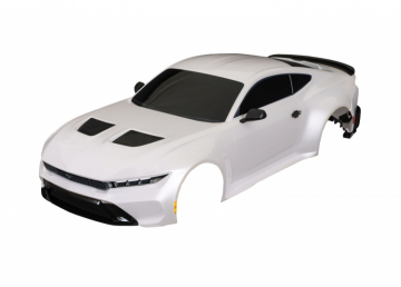 Body Ford Mustang Clipless Complete White in the group Brands / T / Traxxas / Spare Parts at Minicars Hobby Distribution AB (4210511-WHT)