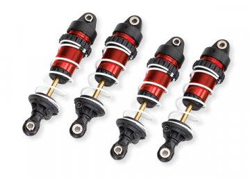 Shocks GTR Long Complete Red (4) in the group Brands / T / Traxxas / Spare Parts at Minicars Hobby Distribution AB (4210765-RED)