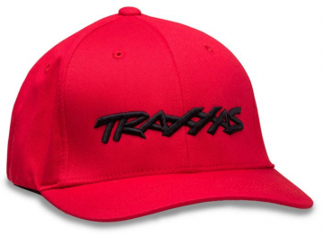 Keps Svängd Skärm Röd Traxxas Logo L-XL