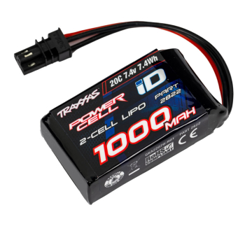 Li-Po Batteri 2S 7,4V 1000mAh 20C TRX-4M i gruppen Katalog / Fabrikat / T / Traxxas / Batterier Li-Po hos Minicars Hobby Distribution AB (422822)