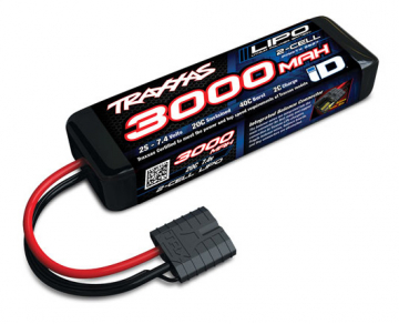 Li-Po Batteri 2S 7.4V 3000mAh 20C iD-kontakt