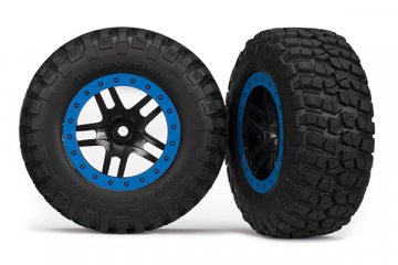 Däck & Fälg BFGoodrich/S-Spoke Svart-Blå 2WD Fram (2)