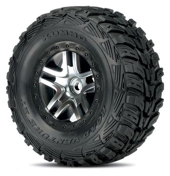 Däck & Fälg Kumho S1/S-Spoke Krom-Svart 4WD/2WD Bak (2)