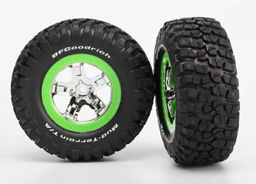 Däck & Fälg BFGoodrich/SCT Krom-Grön 4WD/2WD Bak (2)