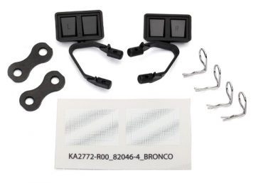 Backspeglar Set Svarta Ford Bronco(1979), F-150