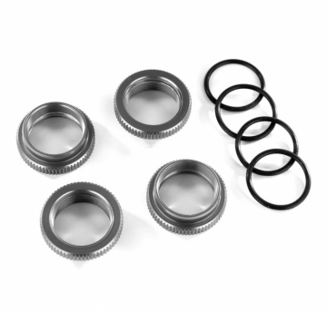 Spring Adjuster Alu Gray GT-Maxx (4) in the group Brands / T / Traxxas / Spare Parts at Minicars Hobby Distribution AB (428968-GRAY)