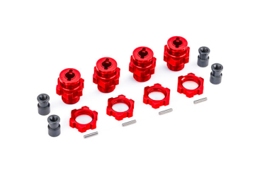 Hjulnav & Mutter 17mm Alu Röd (4) Jato 4x4 i gruppen Fabrikat / T / Traxxas / Reservdelar hos Minicars Hobby Distribution AB (429086-RED)