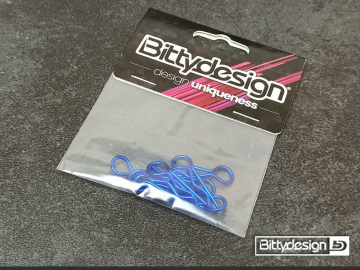 Body Clips Kit Big Scale (8) - Blue in der Gruppe Hersteller / B / Bittydesign / Bittydesign bei Minicars Hobby Distribution AB (BDBC-88BL)