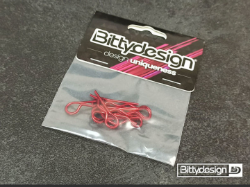 Body Clips Kit Big Scale (8) - Red in the group Brands / B / Bittydesign / Bittydesign at Minicars Hobby Distribution AB (BDBC-88R)