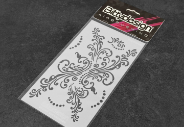 Stencil Vinyl Blomster i gruppen Fabrikat / H / Hobbynox / Maskering hos Minicars Hobby Distribution AB (BDSTC-020)