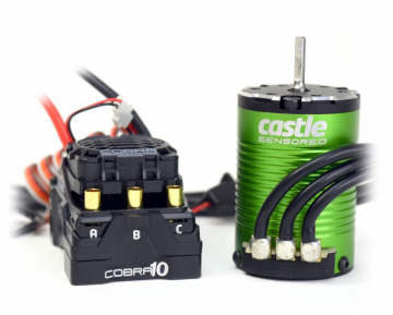 Combo Cobra 10 6S ESC & 1406-4600kV Sensored Motor in the group Brands / C / Castle Creations / ESC & Combo Car 1/10 at Minicars Hobby Distribution AB (CC010-0174-01)