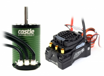 Combo Cobra 10 6S ESC & 1410-3800kV 5mm Sensored Motor i gruppen Fabrikat / C / Castle Creations / ESC & Combo Bil 1/10 hos Minicars Hobby Distribution AB (CC010-0174-10)