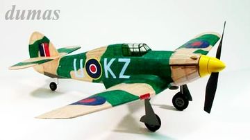 Hawker Hurricane 762mm Träbyggsats