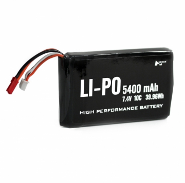 Sändarbatteri Li-Po 2S 7,4V 5400mAh, H109