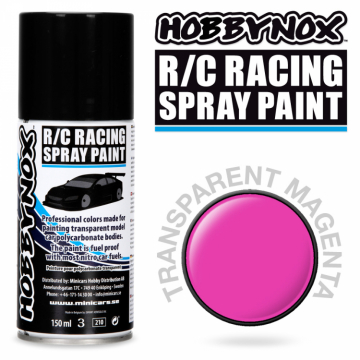 Transparent Magenta R/C Racing Spray Färg 150 ml