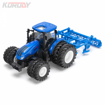 Traktor med dubbla hjul och markhyvel RC RTR 1:24