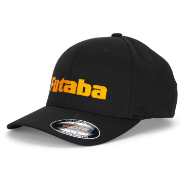 Futaba Cap Flexfit Black/Orange L/XL in der Gruppe Hersteller / M / Minicars / Merchandise bei Minicars Hobby Distribution AB (MM2010-LXL)