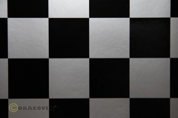 Oracover Fun 5 Silver-Black Checkered 2m in the group Brands / O / Oracover / Oracover at Minicars Hobby Distribution AB (O491-091-071-002)