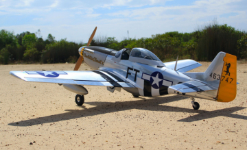 North American P-51D Charlotte Chariot II 35cc 180cm Ellandsställ