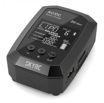 SkyRC B6 Nex Laddare LiPo/LiFe/LiHV 1-6S,NiMH 50W 240AC