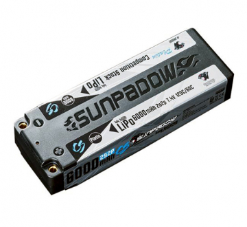 Li-Po Batteri 2S 7,4V 6000mAh 120C Stick Top Series