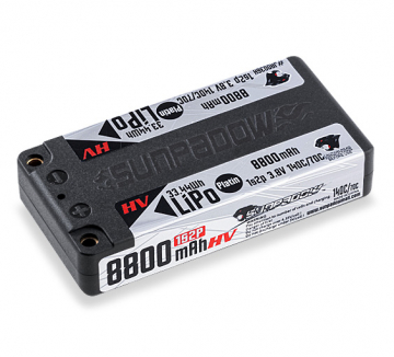 Li-Po Batteri 1S 3,8V 8800mAh 140C Platin HV Shorty ULCG i gruppen Fabrikat / S / Sunpadow / Sunpadow Batterier hos Minicars Hobby Distribution AB (SWJA0036H)