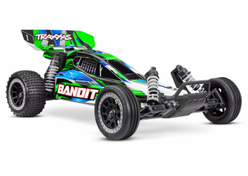 Bandit 2WD 1/10 RTR TQ EHD Grön USB-C Laddare/ 7 cell NiMH 3000mAh i gruppen Katalog / Fabrikat / T / Traxxas / Modeller hos Minicars Hobby Distribution AB (TRX24254-8-GRN)