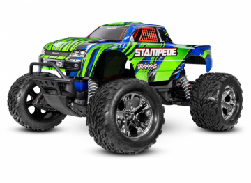 Stampede 2WD 1/10 RTR TQ EHD Grön USB-C - Med Batteri/Laddare i gruppen Katalog / Fabrikat / T / Traxxas / Modeller hos Minicars Hobby Distribution AB (TRX36254-8-GRN)