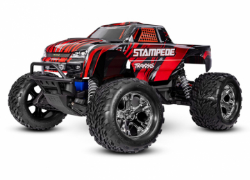 Stampede 2WD 1/10 RTR TQ EHD Röd USB-C - Med Batteri/Laddare i gruppen Katalog / Fabrikat / T / Traxxas / Modeller hos Minicars Hobby Distribution AB (TRX36254-8-RED)