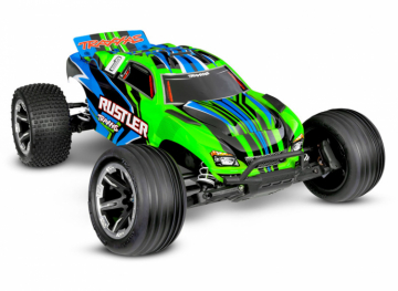 Rustler 2WD 1/10 RTR TQ EHD Green USB-C - With Battery/Charger in the group Brands / T / Traxxas / Models at Minicars Hobby Distribution AB (TRX37254-8-GRN)