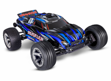 Rustler 2WD 1/10 RTR TQ BL-2s EHD Blå i gruppen Katalog / Fabrikat / T / Traxxas / Modeller hos Minicars Hobby Distribution AB (TRX37354-4-BLUE)