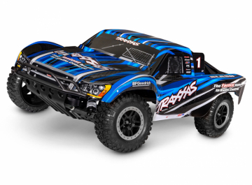 Slash 2WD 1/10 RTR TQ Blå EHD Clipless USB - Med Batteri/Laddare i gruppen Fabrikat / T / Traxxas / Modeller hos Minicars Hobby Distribution AB (TRX58234-8-BLUE)