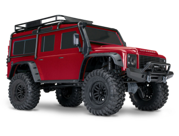 TRX-4 Land Rover Defender Clipless Red RTR in the group Brands / T / Traxxas / Models at Minicars Hobby Distribution AB (TRX82256-4-RED)