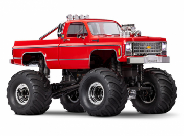 TRX-4MT Chevrolet K-10 Monster Truck RTR Röd - 2S LiPo/USB Laddare i gruppen Katalog / Fabrikat / T / Traxxas / Modeller hos Minicars Hobby Distribution AB (TRX98064-1-RED)