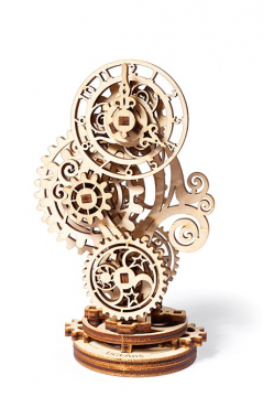 Ugears Steampunk Clock 2.0 in der Gruppe Baumaterialien / Holz- und Metallmodelle / Holzmodell mechanisch bei Minicars Hobby Distribution AB (UG70219)