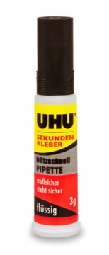 UHU Super Glue Pipette 3g Blister