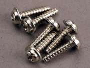 Skruv 3x12mm Självgängande med Krage (6)