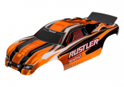 Kaross Rustler 2WD Orange Målad