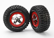 Däck & Fälg BFGoodrich/SCT Krom-Röd 2WD Fram (2)