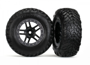 Däck & Fälg SCT/S-Spoke Svart-Matt Krom 4WD/2WD Bak TSM