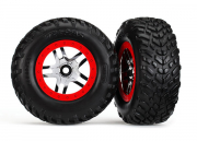 Däck & Fälg SCT S1/S-Spoke Krom-Röd 4WD/2WD Bak TSM (2)