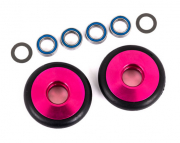 Hjul Set Alu Rosa Wheelie Bar  Drag Slash