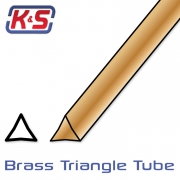 Mässingsrör Triangel 6.7 x 305 mm (2)