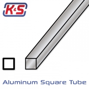 Aluminiumrör Fyrkant 2.4x305mm (3/32'') (.014'') (1)