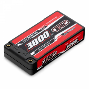 Li-Po Batteri 2S 7,4V 3800mAh 110C Hard 4mm Shorty Slim