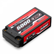 Li-Po Batteri 2S 7,6V 6000mAh 110C HV Hard 4mm Shorty